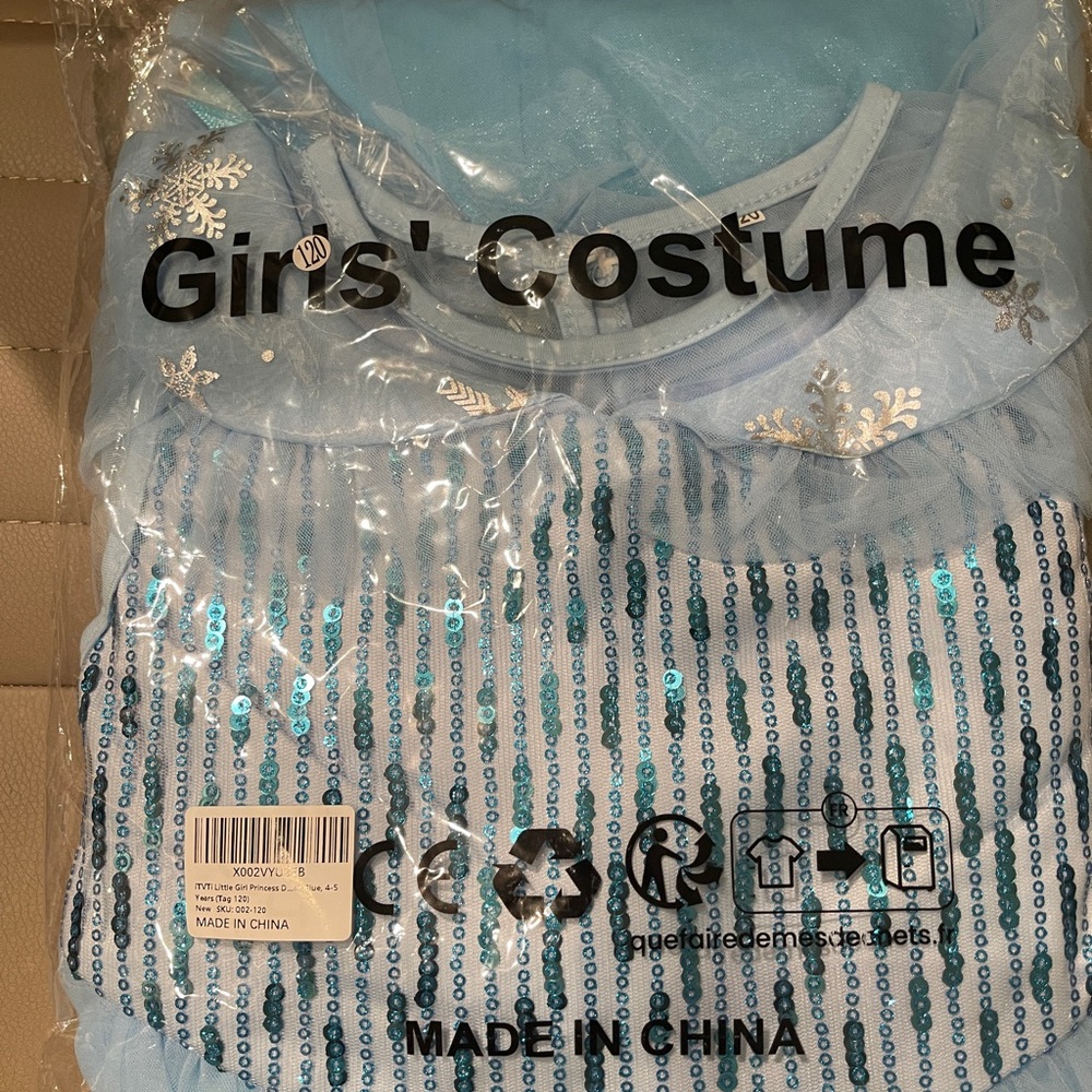 NWT Little Girls Elsa Princess Dress
